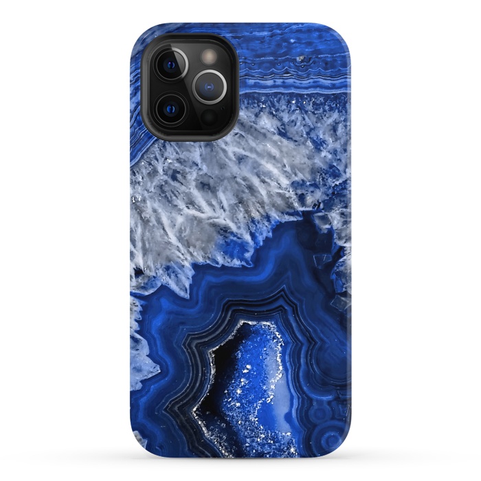 iPhone 12 Pro StrongFit Night Blue Agate by  Utart