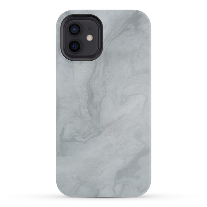 iPhone 12 mini StrongFit Gray Marble 2 by Andrea Haase