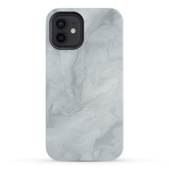 iPhone 12 StrongFit Gray Marble 2 by Andrea Haase