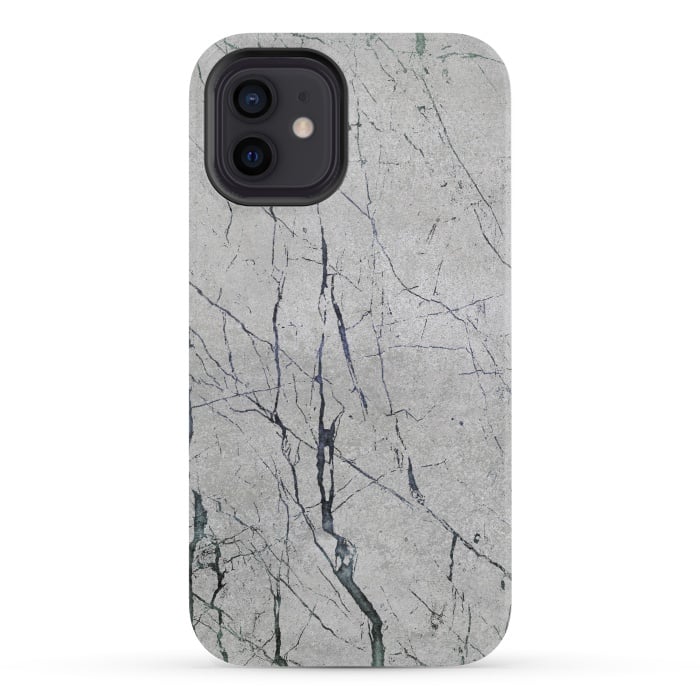 iPhone 12 mini StrongFit Marbled Concrete by Andrea Haase