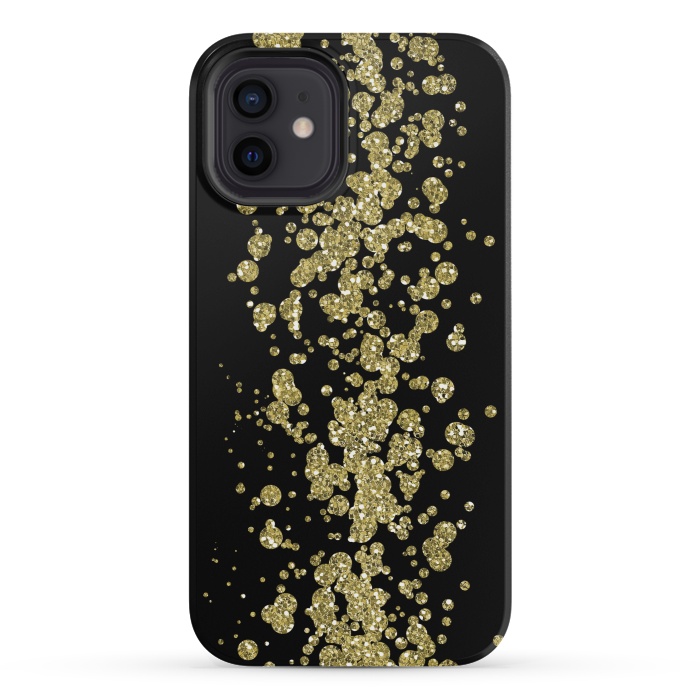 iPhone 12 mini StrongFit Glamorous Golden Glitter by Andrea Haase
