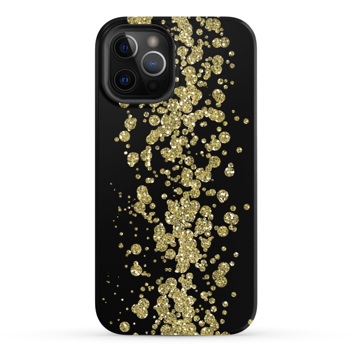 iPhone 12 Pro StrongFit Glamorous Golden Glitter by Andrea Haase
