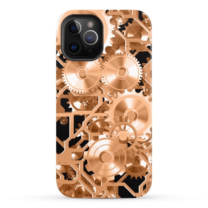 iPhone 12 Pro StrongFit Copper Steampunk by Andrea Haase