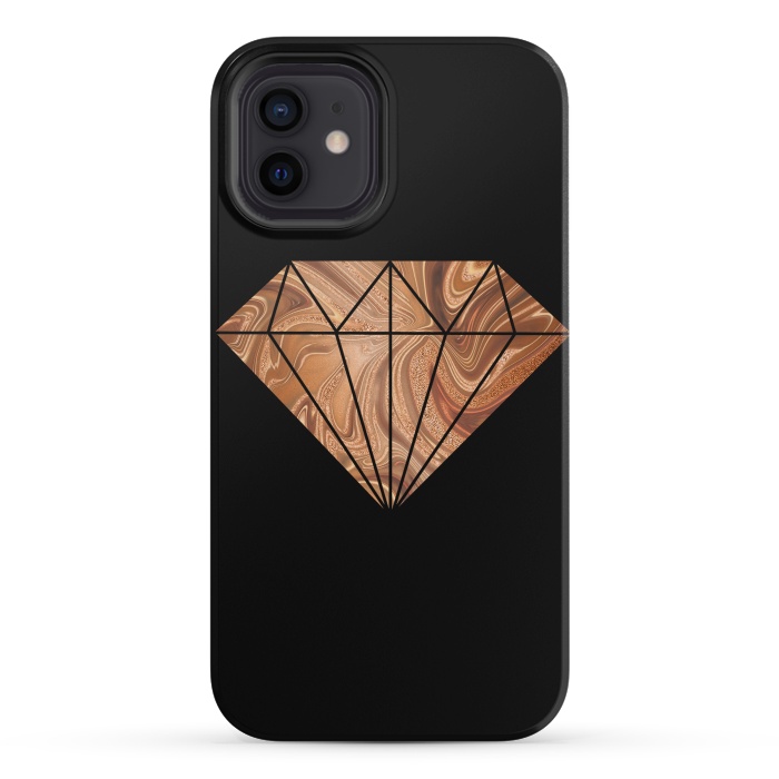 iPhone 12 mini StrongFit Copper Diamond 2 by Andrea Haase