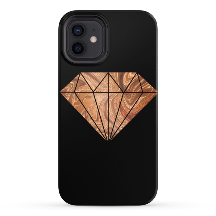 iPhone 12 StrongFit Copper Diamond 2 by Andrea Haase