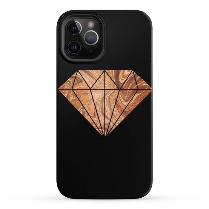 iPhone 12 Pro StrongFit Copper Diamond 2 by Andrea Haase