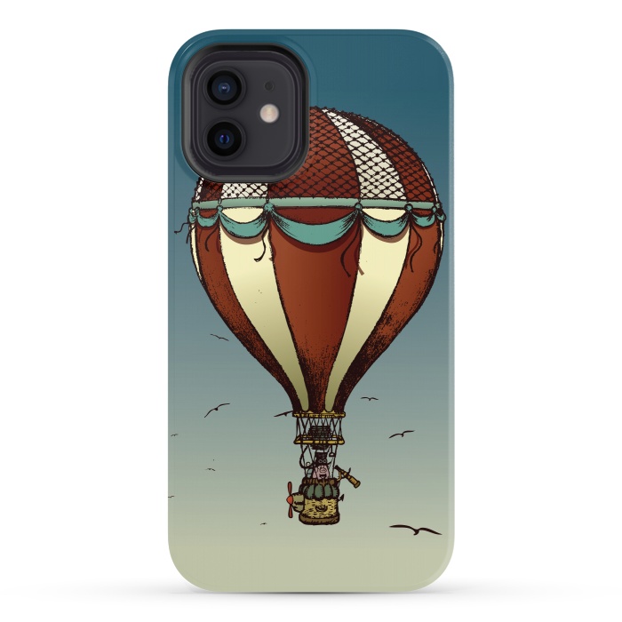 iPhone 12 StrongFit Fantastic voyage of Mr.Pig by Mangulica