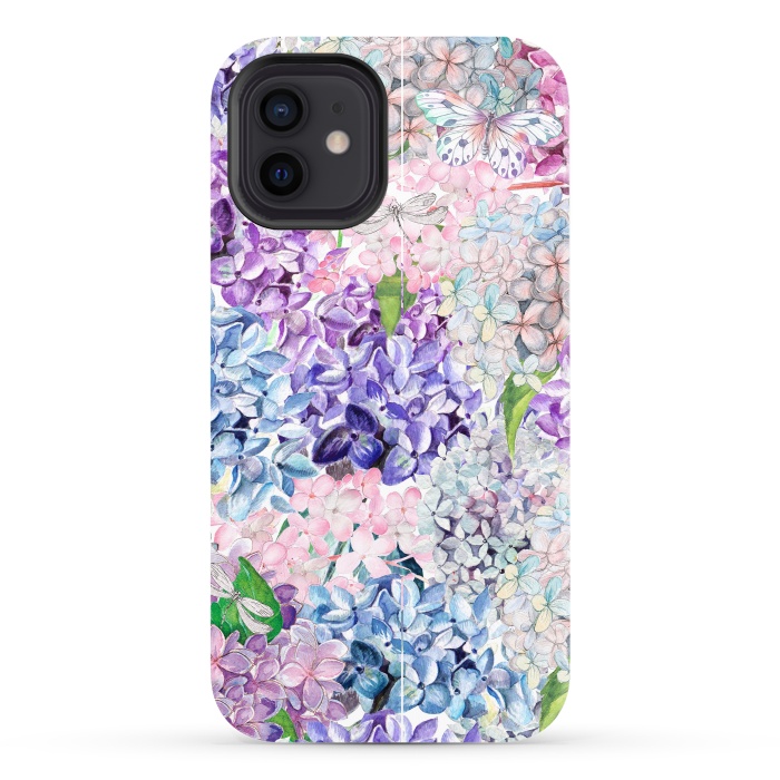 iPhone 12 StrongFit Purple Vintage Lilacs  by  Utart