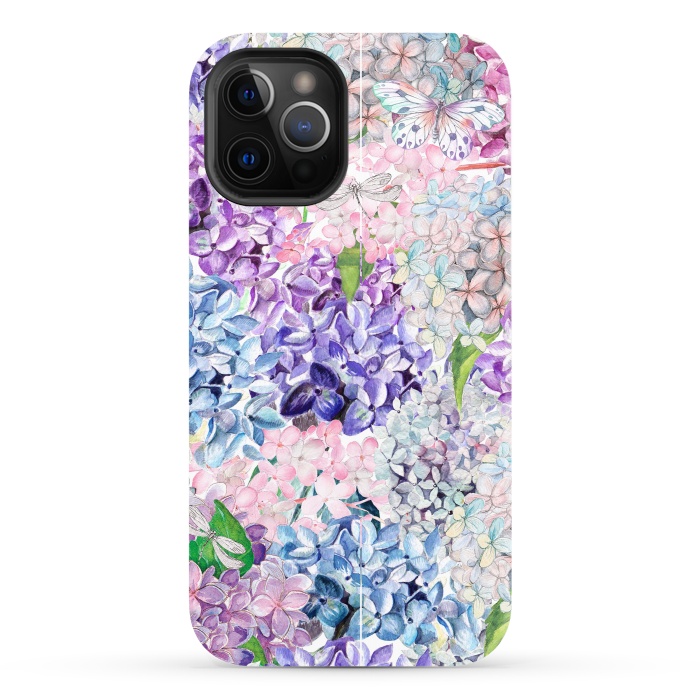 iPhone 12 Pro StrongFit Purple Vintage Lilacs  by  Utart