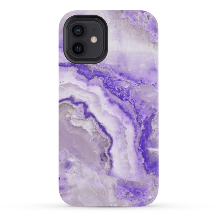iPhone 12 mini StrongFit Ultra Violet Veined Marble by  Utart