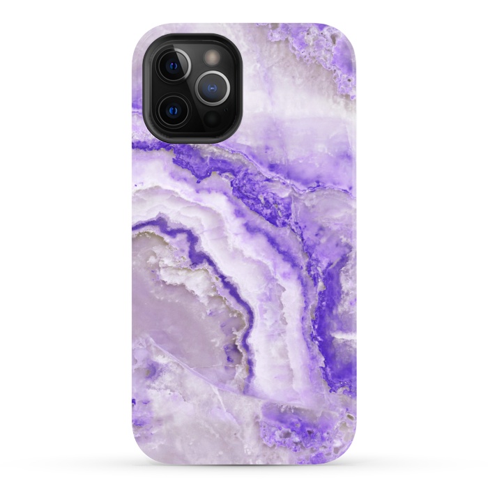 iPhone 12 Pro StrongFit Ultra Violet Veined Marble by  Utart