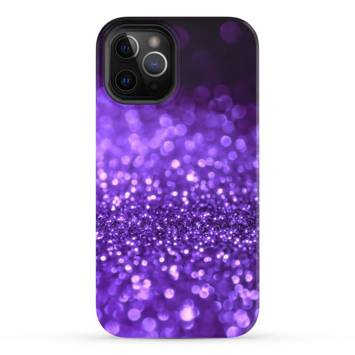 iPhone 12 Pro StrongFit Ultra Violet Faux Glitter by  Utart
