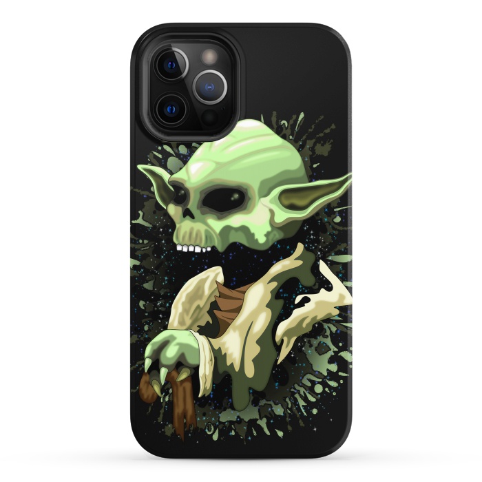 iPhone 12 Pro StrongFit Yoda Jedi Master Skull by BluedarkArt