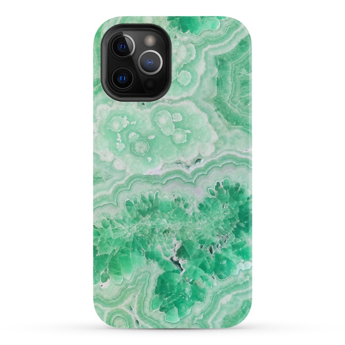 iPhone 12 Pro StrongFit Mint Green Agate by  Utart