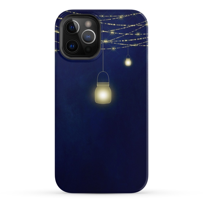 iPhone 12 Pro StrongFit Sparkling Light Jars at night by  Utart