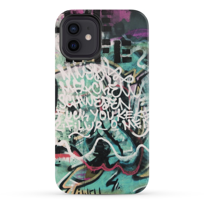 iPhone 12 mini StrongFit Graffiti Art Writing by Andrea Haase