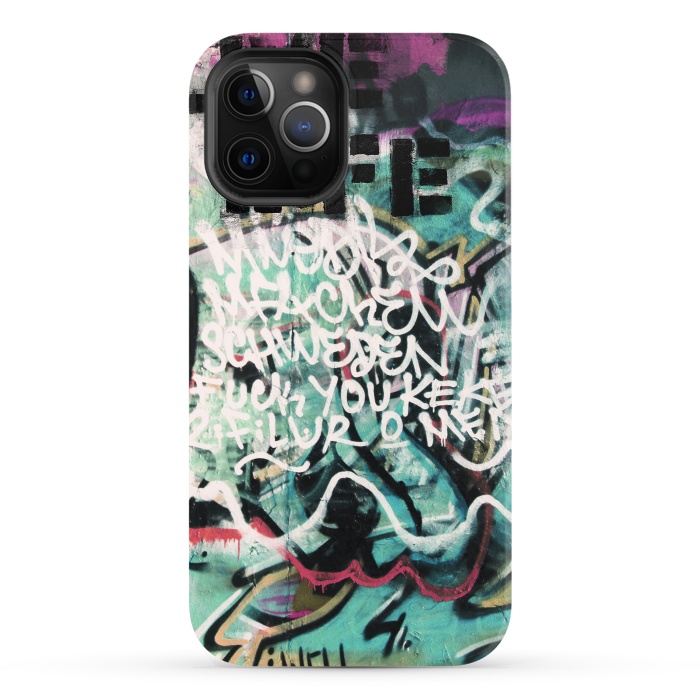 iPhone 12 Pro StrongFit Graffiti Art Writing by Andrea Haase