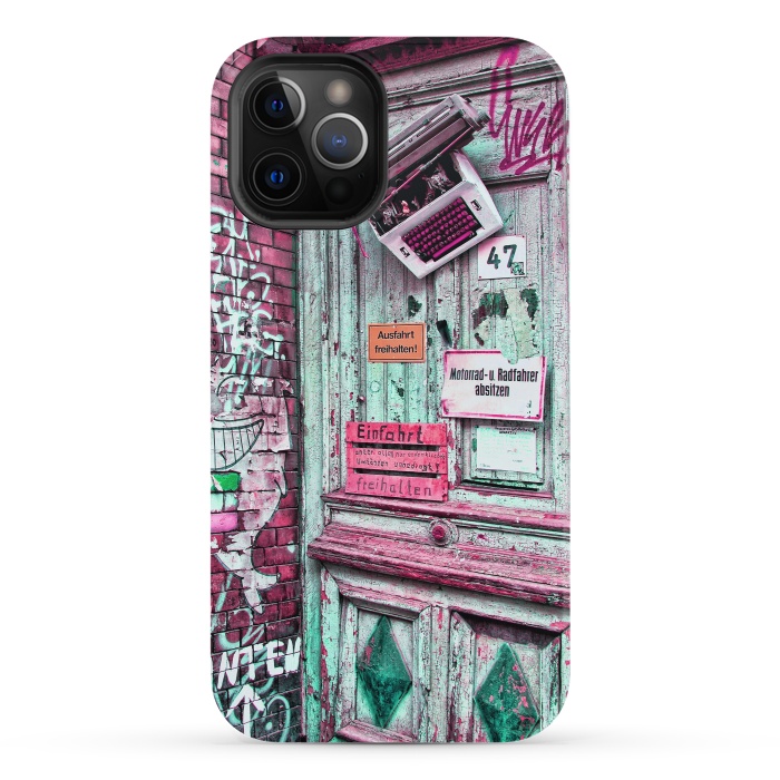 iPhone 12 Pro StrongFit Urban Grunge Door by Andrea Haase