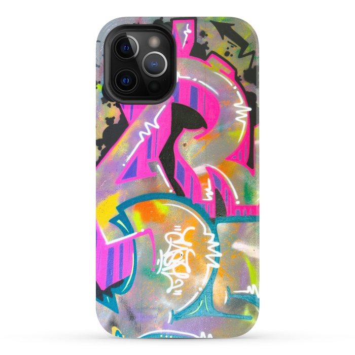 iPhone 12 Pro StrongFit Colorful Grafitti Tag by Andrea Haase