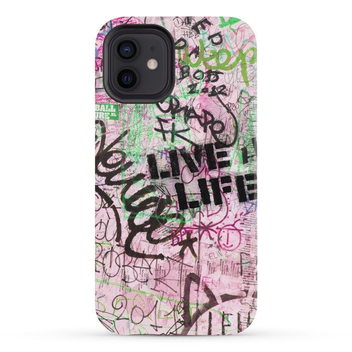 iPhone 12 mini StrongFit Graffiti Writing Live Live by Andrea Haase