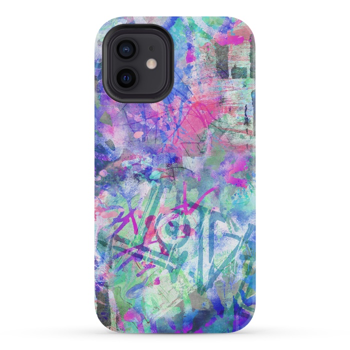 iPhone 12 mini StrongFit Colorful Grafitti by Andrea Haase