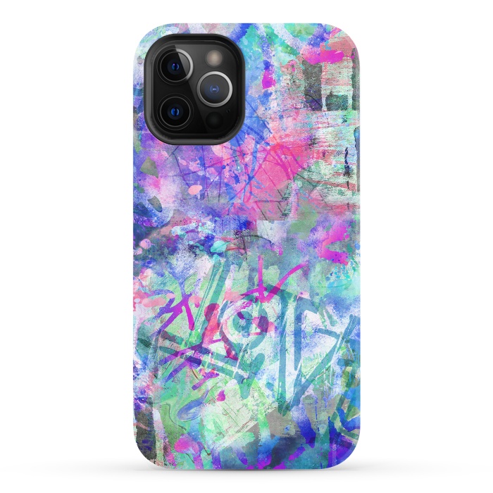 iPhone 12 Pro StrongFit Colorful Grafitti by Andrea Haase