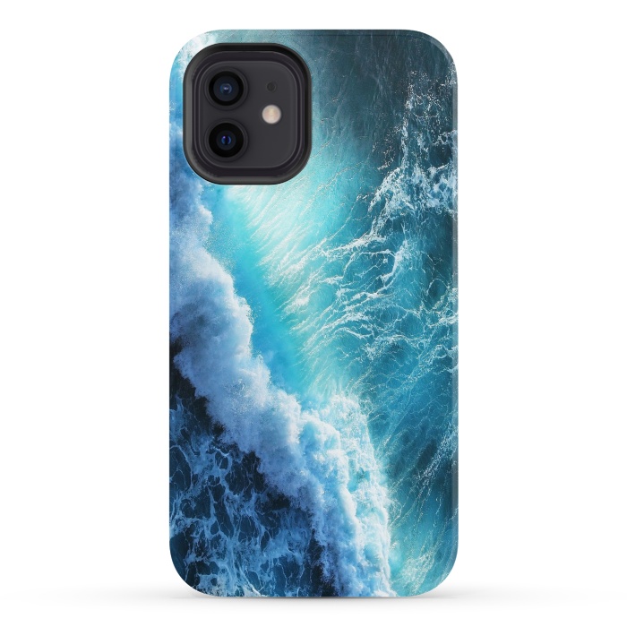 iPhone 12 StrongFit Waving Blue by ''CVogiatzi.