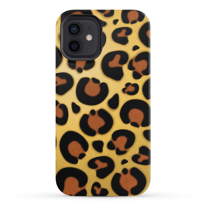 iPhone 12 mini StrongFit Jaguar Leopard Fur Texture by BluedarkArt