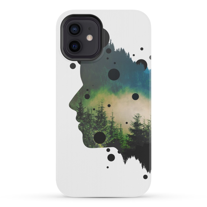 iPhone 12 mini StrongFit Face Of The Forest by Sitchko