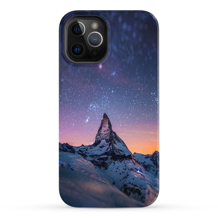 iPhone 12 Pro StrongFit Mountain Reach the Galaxy by ''CVogiatzi.