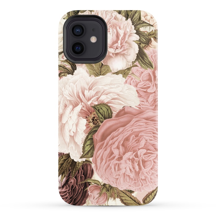 iPhone 12 StrongFit Vintage Roses by  Utart