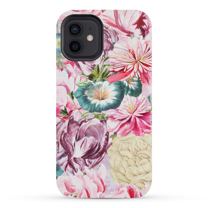 iPhone 12 mini StrongFit Beautiful Pastel Vintage Spring Flowers by  Utart