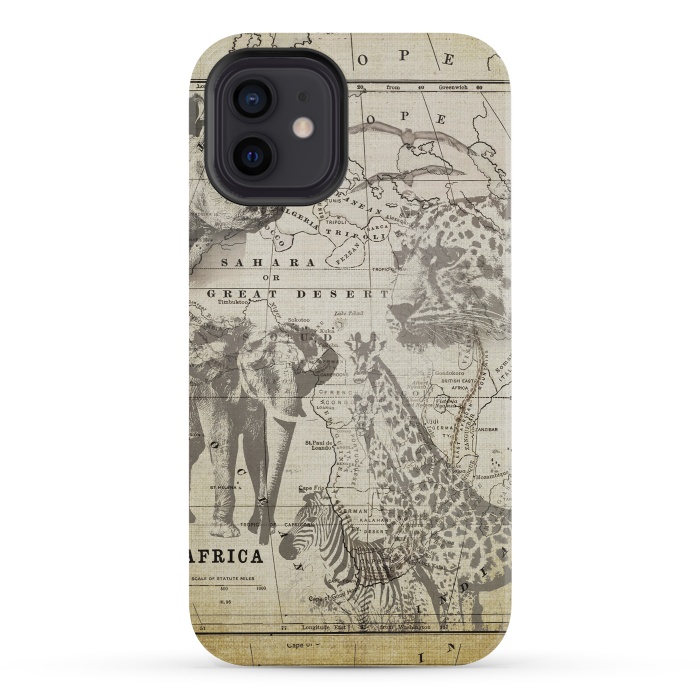 iPhone 12 mini StrongFit African Wild Animals by Andrea Haase