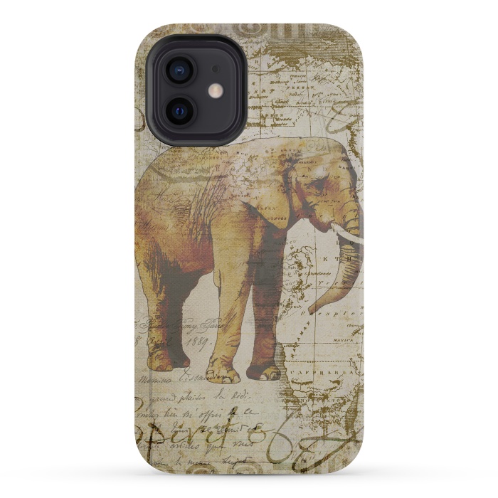 iPhone 12 mini StrongFit African Elephant by Andrea Haase