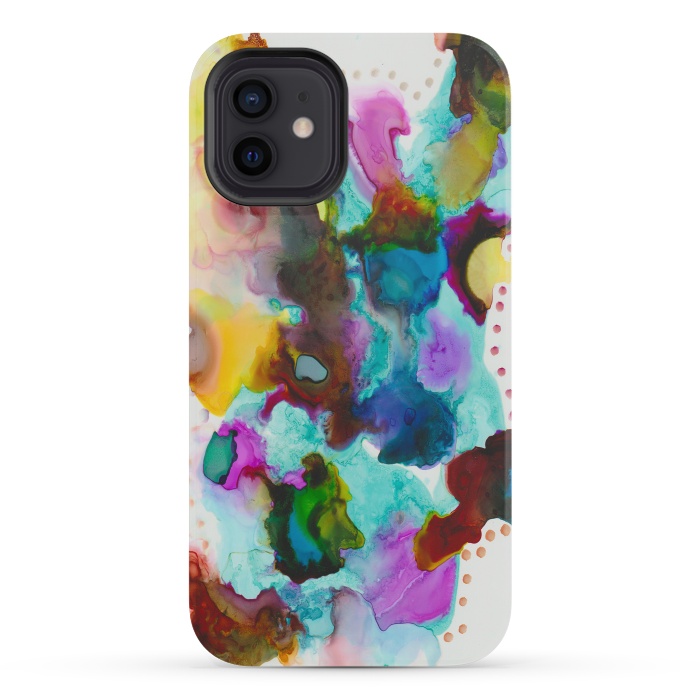 iPhone 12 mini StrongFit Alcohol ink 4 by haroulita