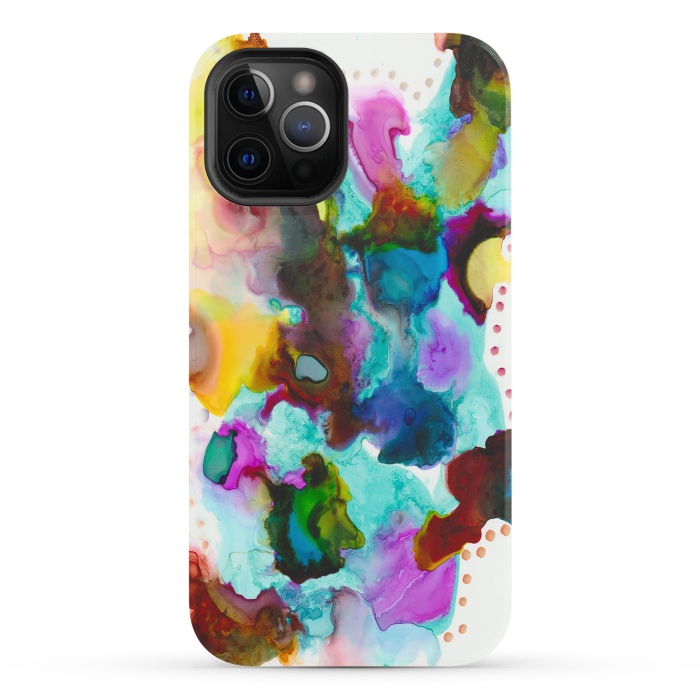 iPhone 12 Pro StrongFit Alcohol ink 4 by haroulita