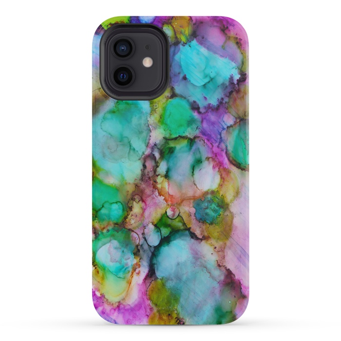 iPhone 12 mini StrongFit Alcohol ink 8 by haroulita