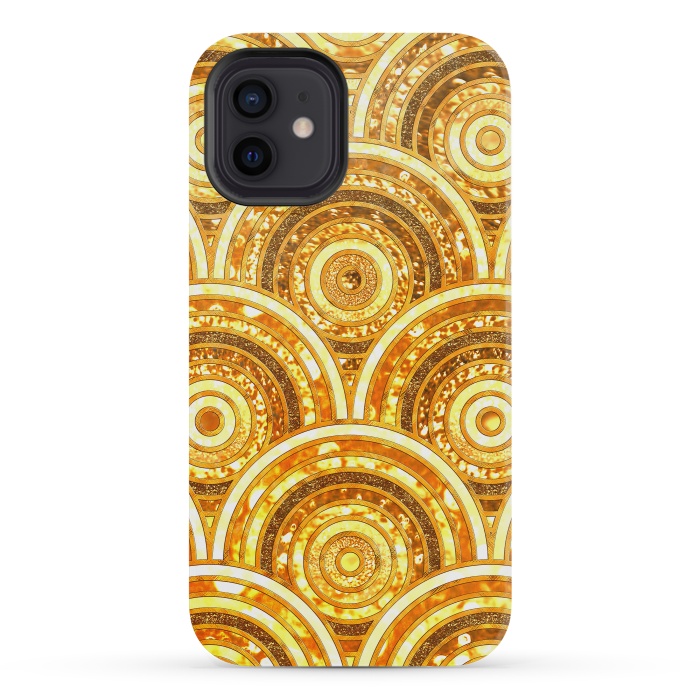 iPhone 12 mini StrongFit aztec gold by  Utart