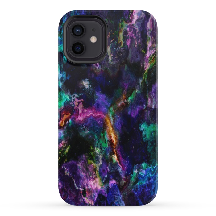 iPhone 12 mini StrongFit Colorful marble by haroulita