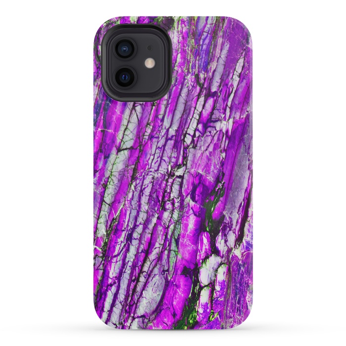 iPhone 12 mini StrongFit ultra violet texture marble by haroulita