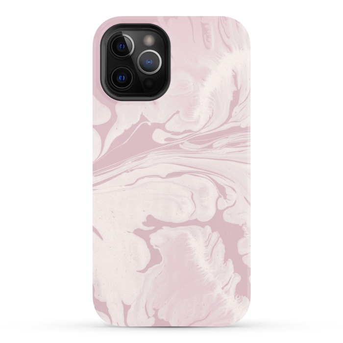 iPhone 12 Pro StrongFit Pink Marbled Wet Paint 2 by Andrea Haase