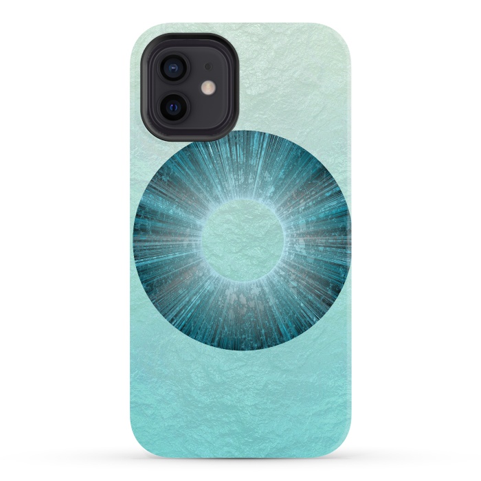 iPhone 12 StrongFit Turquoise Alien Iris 2 by Andrea Haase