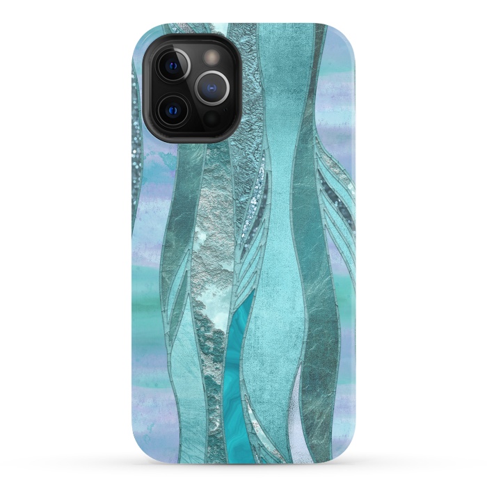 iPhone 12 Pro StrongFit Turquoise Green Glamour by Andrea Haase