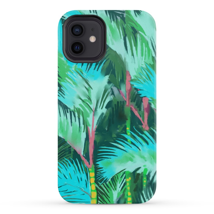 iPhone 12 mini StrongFit Palm Forest by Uma Prabhakar Gokhale