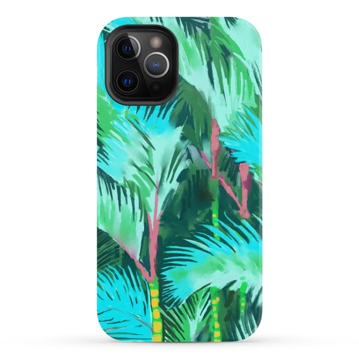 iPhone 12 Pro StrongFit Palm Forest by Uma Prabhakar Gokhale