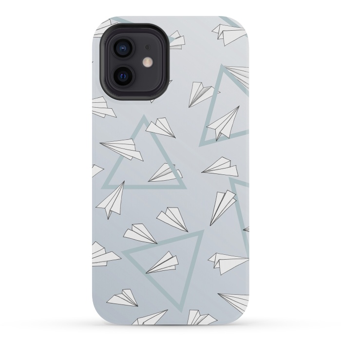 iPhone 12 mini StrongFit Paper Planes by Barlena