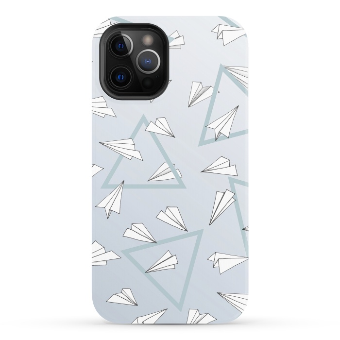 iPhone 12 Pro StrongFit Paper Planes by Barlena