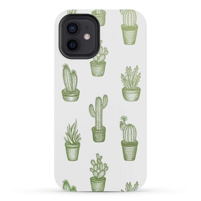 iPhone 12 mini StrongFit Succulents by Barlena