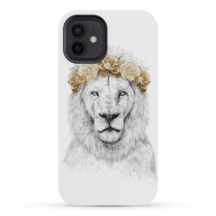 iPhone 12 mini StrongFit Festival lion II by Balazs Solti
