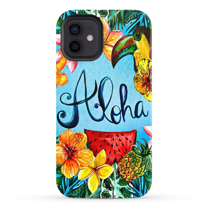 iPhone 12 StrongFit Aloha Tropical Fruits by  Utart